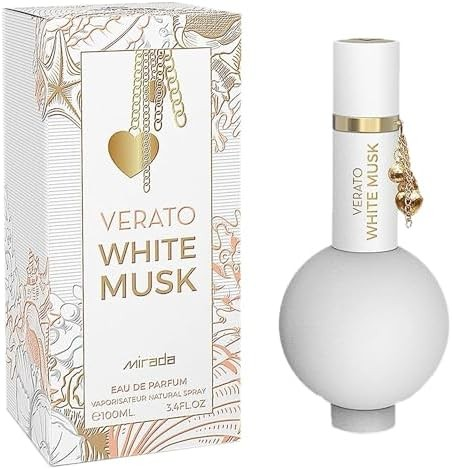 MIRADA Verato White Musk, Women's Eau de Parfum (EDP) 3.4 FL. Oz (100ml), Women’s Perfume