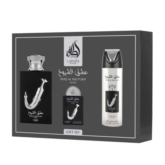 Lattafa Pride - Ishq Al Shuyukh Silver - Gift Set