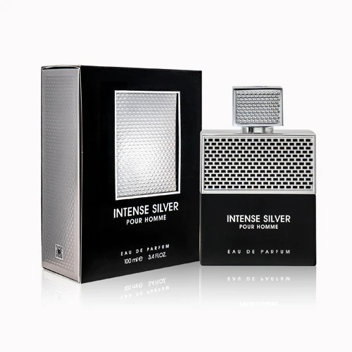 Intense Silver  pour homme 100ml EDP by fragrance world