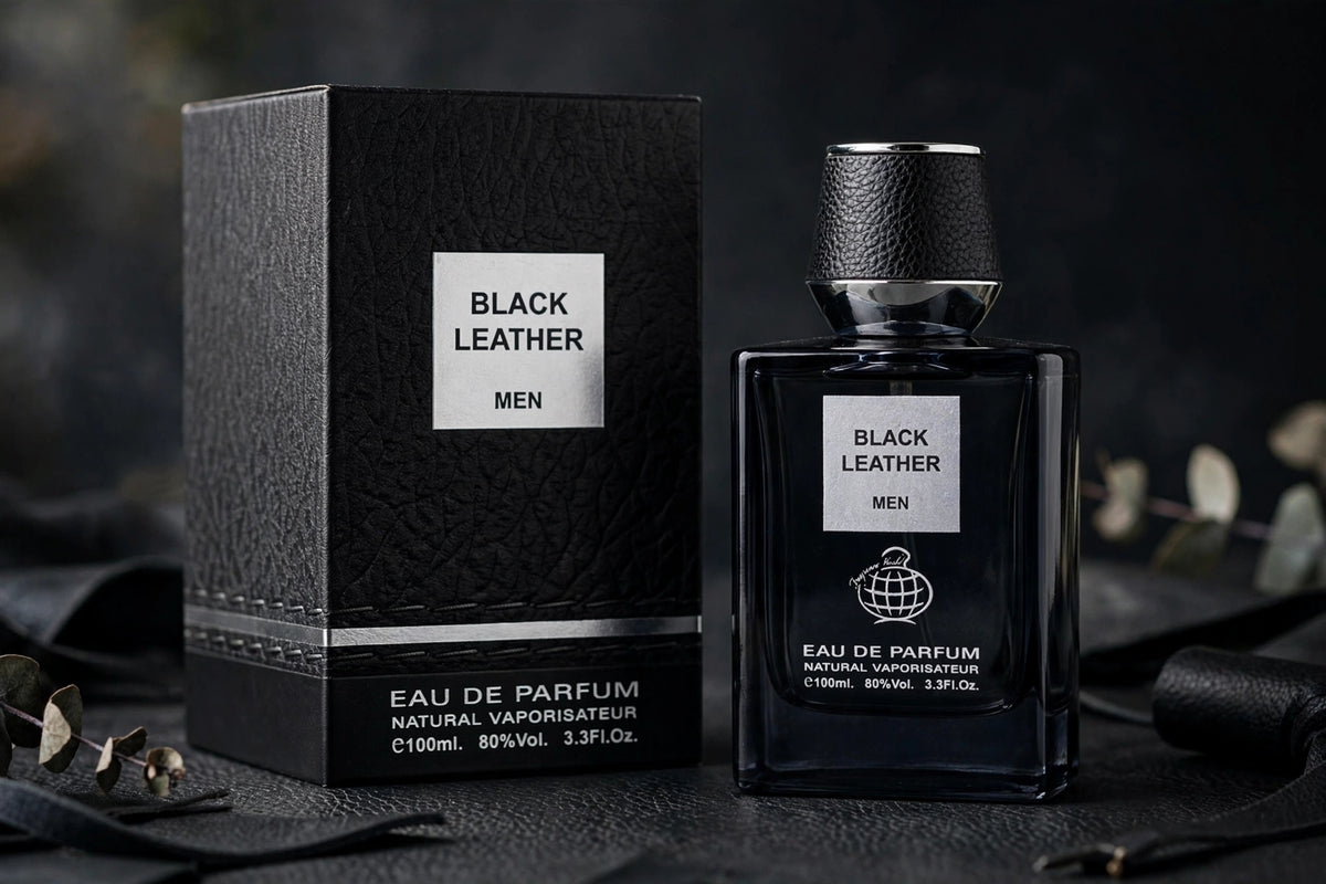 Black leather men 100 ml