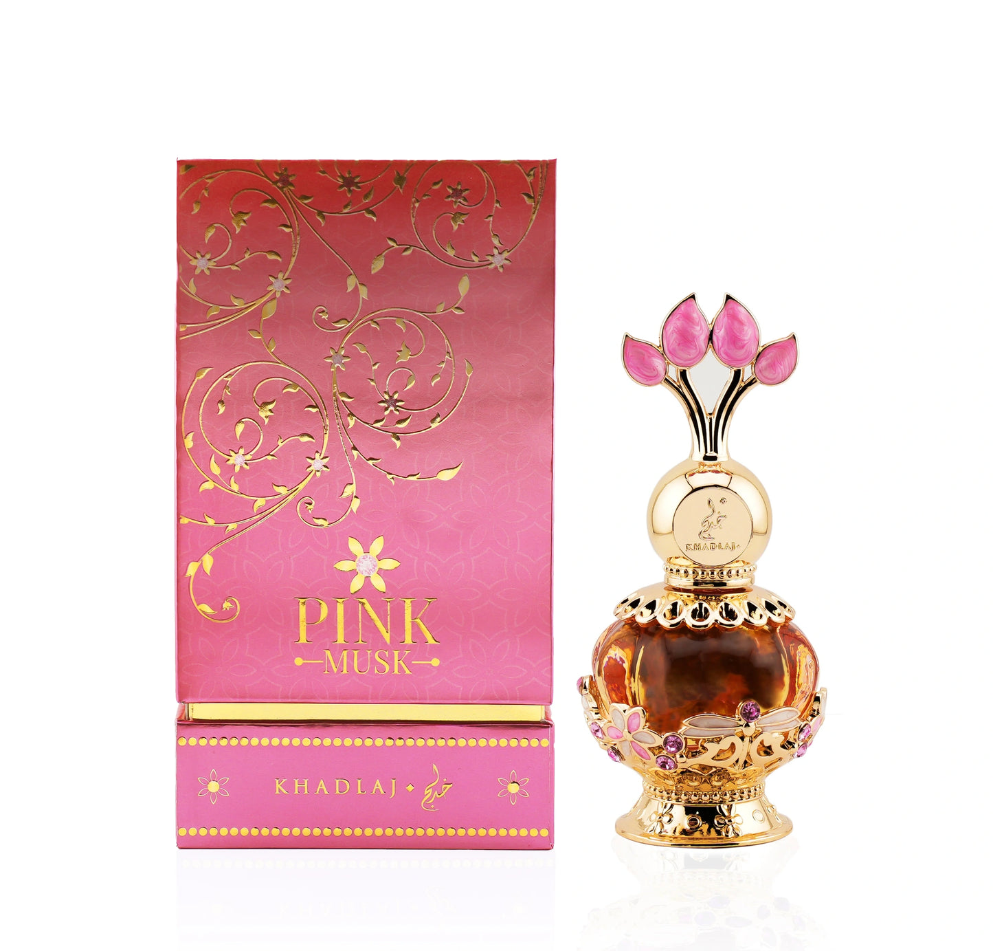 Khadlaj Pink Musk Concentrated Perfume Oil
Pink Musk Concentrated Perfume Oil