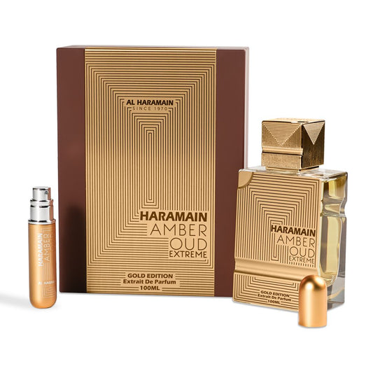 Al Haramain Amber Oud Gold Edition Extreme Unisex Extrait De Parfum 100ml+ Refillable Atomizer